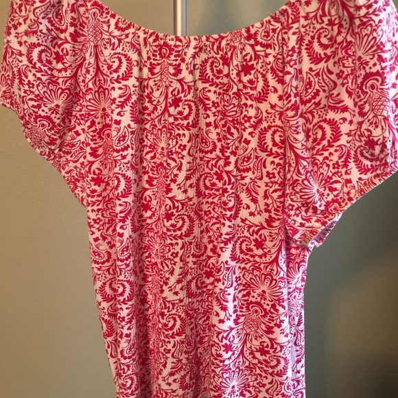 Womens top, elastic neck line with tie, paisley beautiful pattern - Picture 9 of 14